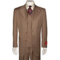 Mantoni Urban Diamond Lapel 3-piece Wool Suit