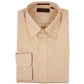 Joseph Abboud Men's Tan Check Dress Shirt