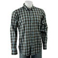 'Shirt by Shirt' Men's Blue/ Green Plaid Shirt