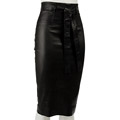 Robert Rodriguez Women's Highwaist Leather Skirt