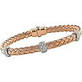 14k Pink Gold 1/2ct TDW Diamond Bangle Bracelet (GHI, SI)