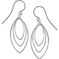 Sterling Silver Circle Hook Earrings