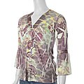 California Bloom Women's Floral Bell Cuff Top