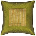 Golden Green Thai Silk Cushion Cover