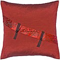 Burgundy and Crimson Thai Silk Cushion Cover
