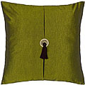 Olive Green Thai Silk Cushion Cover