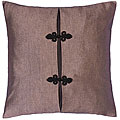 Silver/ Grey/ Black Thai Silk Cushion Cover