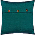 Teal Blue Thai Silk Cushion Cover
