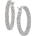18k Gold 1/2ct TDW Diamond Hoop Earrings (G-H-I, SI)