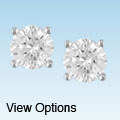 14k Gold 1ct TDW Round Martini-style Premier Diamond Stud Earrings (G-H, SI1-SI2)
