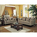 Louis Phillipe Microfiber Sofa Set
