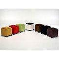 Microfiber Storage Ottoman