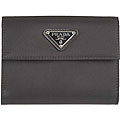 Prada Black Tessuto French Wallet