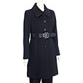 Via Spiga Women's Button Front Belted Wool Coat