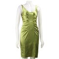 London Times Women's Satin Ruched Dress