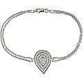 18k White Gold 3/5ct TDW Diamond Chain Bracelet (G-H-I, SI)