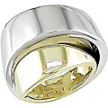 14k Two-tone Gold Asymmetrical Ring