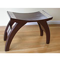 Handcrafted Modern Fante Bow Bench (Ghana)