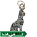 Sterling Silver Hand-enameled Cat Charm/ Pendant