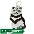 Sterling Silver Hand-enameled Cat Charm/ Pendant