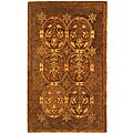Hand-tufted Royalty Dark Olive Wool Rug (3' x 5')