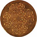 Hand-tufted Royalty Dark Olive Wool Rug (8' Round)