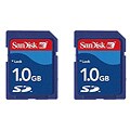SanDisk SDSB-1024 1GB Secure Digital Memory Card (Pack of 2)