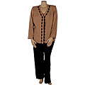 AKC Women's Plus Size 3-piece Pant Suit