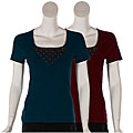 Cable & Gauge Wood Bead Embellished Top