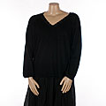 August Silk Plus Size Sweater with Lace Trim