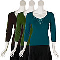 Cable & Gauge Women's Jeweled Top