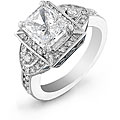 14k Gold 2 4/5ct TDW Princess-cut Diamond Ring (F-G-H, VS2-SI2)