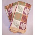 Shadow Box Leaves 12-piece Kitchen Towel Set