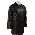Cole Haan Men's Black Lambskin Car Coat