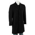 Cole Haan Men's Black Wool Blend Top Coat