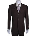 Giorgio Fiorelli Men's 3-button Dark Brown Suit