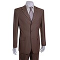 Giorgio Fiorelli Men's Brown and Striped Suit