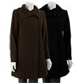 Cole Haan Women's Envelope Collar Wool Coat