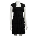 London Times Women's Jacket with Tiered Dress