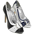 Michael Antonio Women's Contrast Peep Toe Pumps