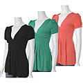 Edge Brand Women's Shirred Short-sleeve Top