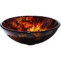 Autumn-light Glass Vessel Sink