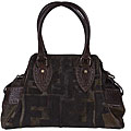 Fendi Small Dark Brown Calf Hair De Jour Bag