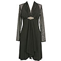 Onyx Nite Women's Long-sleeve Matte Jersey Dress
