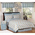 Blue and Brown Argyle Teen Bedding Set