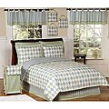 Blue and Green Argyle Teen Bedding Set