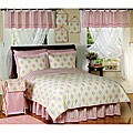 Yellow and Pink Argyle Teen Bedding Set