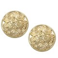 14k Yellow Gold Multiple Swirl Stud Earrings