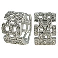 Maddy Emerson Silver 1/5ct TDW Diamond Earrings