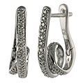 Maddy Emerson Silver 1/6ct TDW Diamond Earrings